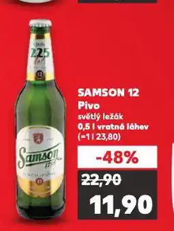 Kaufland Pivo samson 12 nabídka