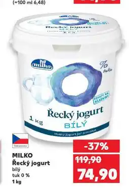 Kaufland Milko řecký jogurt nabídka