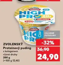 Kaufland Zvolenský protein puding nabídka