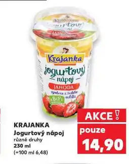 Kaufland Krajanka jogurtový nápoj nabídka