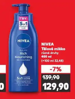 Kaufland Nivea tělové mléko nabídka