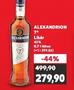 Kaufland Alexandrion 7* likér nabídka
