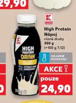 Kaufland High protein nápoj nabídka