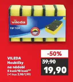 Kaufland Vileda houbičky na nádobí nabídka
