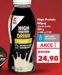 Kaufland High protein nápoj nabídka