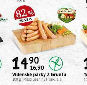 Terno Vídeňské párky z gruntu nabídka