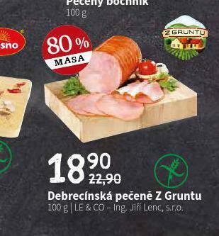 Terno Debrecínská pečeně z gruntu nabídka