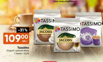 Terno Tassimo kávové kapsle nabídka