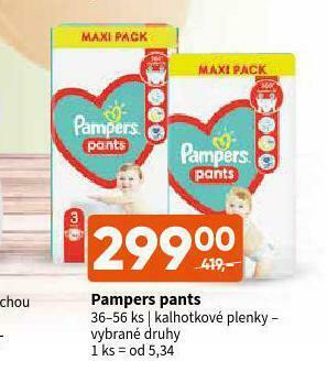Terno Pampers pants nabídka