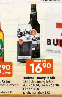 Terno Pivo budvar nabídka