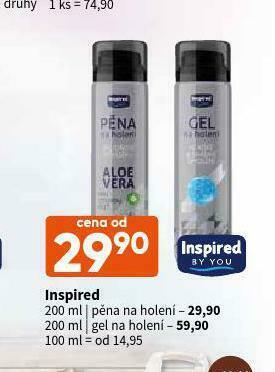 Terno Inspired pěna na holení nabídka