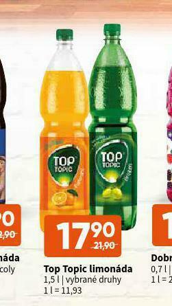 Terno Top topic limonáda nabídka