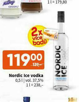 Terno Nordic ice vodka nabídka