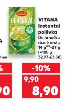 Kaufland Vitana instantní polévka nabídka