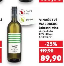 Kaufland Vinařství waldberg nabídka