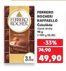 Kaufland Ferrero rocher čokoláda nabídka