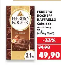 Kaufland Čokoláda raffaello nabídka