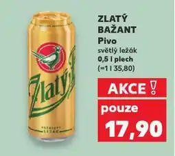 Kaufland Pivo zlatý bažant nabídka