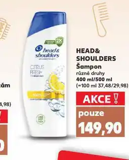 Kaufland Head & shoulders šampon na vlasy nabídka