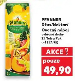 Kaufland Pfanner nektar nabídka