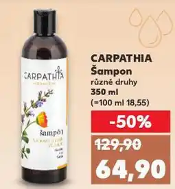 Kaufland Carpathia šampon nabídka