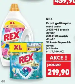 Kaufland Rex prací kapsle nabídka