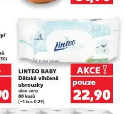 Kaufland Linteo baby dětské vlhčené ubrousky nabídka