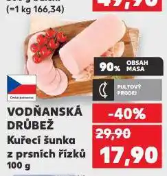 Kaufland Kuřecí šunka z prsních řízků nabídka