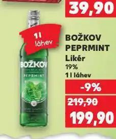 Kaufland Božkov peprmint nabídka