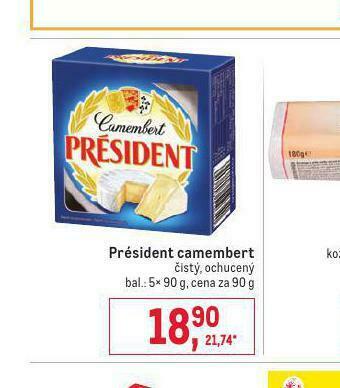 Makro Président camembert nabídka