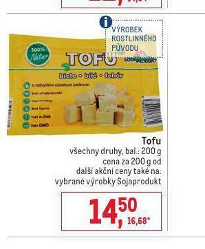 Makro Tofu nabídka