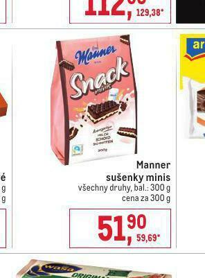 Makro Manner sušenky minis nabídka