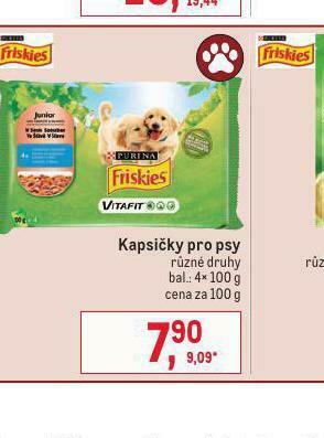 Makro Friskies kapsičky pro psy nabídka