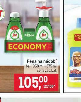Makro Jar pěna na nádobí nabídka