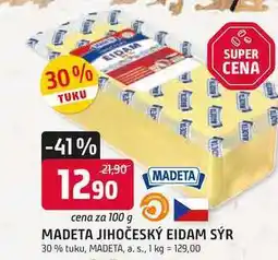 Trefa MADETA JIHOČESKÝ EIDAM SÝR 30% tuku nabídka