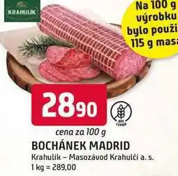 Trefa BOCHÁNEK MADRID nabídka