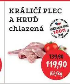 RABBIT řeznictví KRÁLIČÍ PLEC A HRUĎ chlazená nabídka