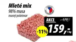 ZEMAN Mleté mix 98% masa masný polotovar nabídka