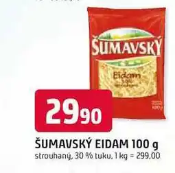 Trefa ŠUMAVSKÝ EIDAM 100 g strouhaný, 30% tuku nabídka