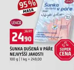 Terno ŠUNKA DUŠENÁ V PÁŘE SUPER NEJVYŠŠÍ JAKOSTI nabídka