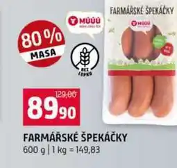Terno FARMÁŘSKÉ ŠPEKÁČKY nabídka