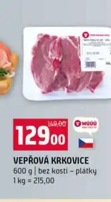 Terno VEPŘOVÁ KRKOVICE 600 g bez kosti plátky nabídka