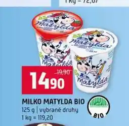 Terno MILKO MATYLDA BIO 125 g vybrané druhy nabídka