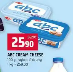 Terno ABC CREAM CHEESE 100 g vybrané druhy nabídka
