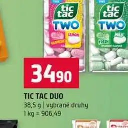 Terno TIC TAC DUO 38,5 g vybrané druhy nabídka