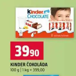 Terno KINDER ČOKOLÁDA nabídka
