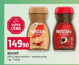 Terno NESCAFÉ 200 g káva instantní vybrané druhy nabídka