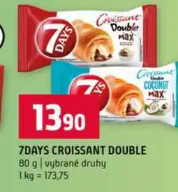 Terno 7DAYS CROISSANT DOUBLE 80 g vybrané druhy nabídka
