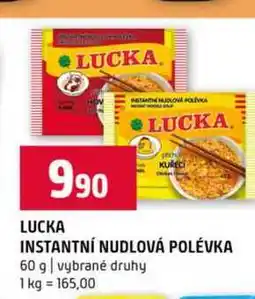 Terno LUCKA KURECI INSTANTNÍ NUDLOVÁ POLÉVKA 60 g vybrané druhy nabídka