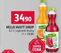 Terno HELLO HUSTÝ SIRUP 0,7l vybrané druhy nabídka